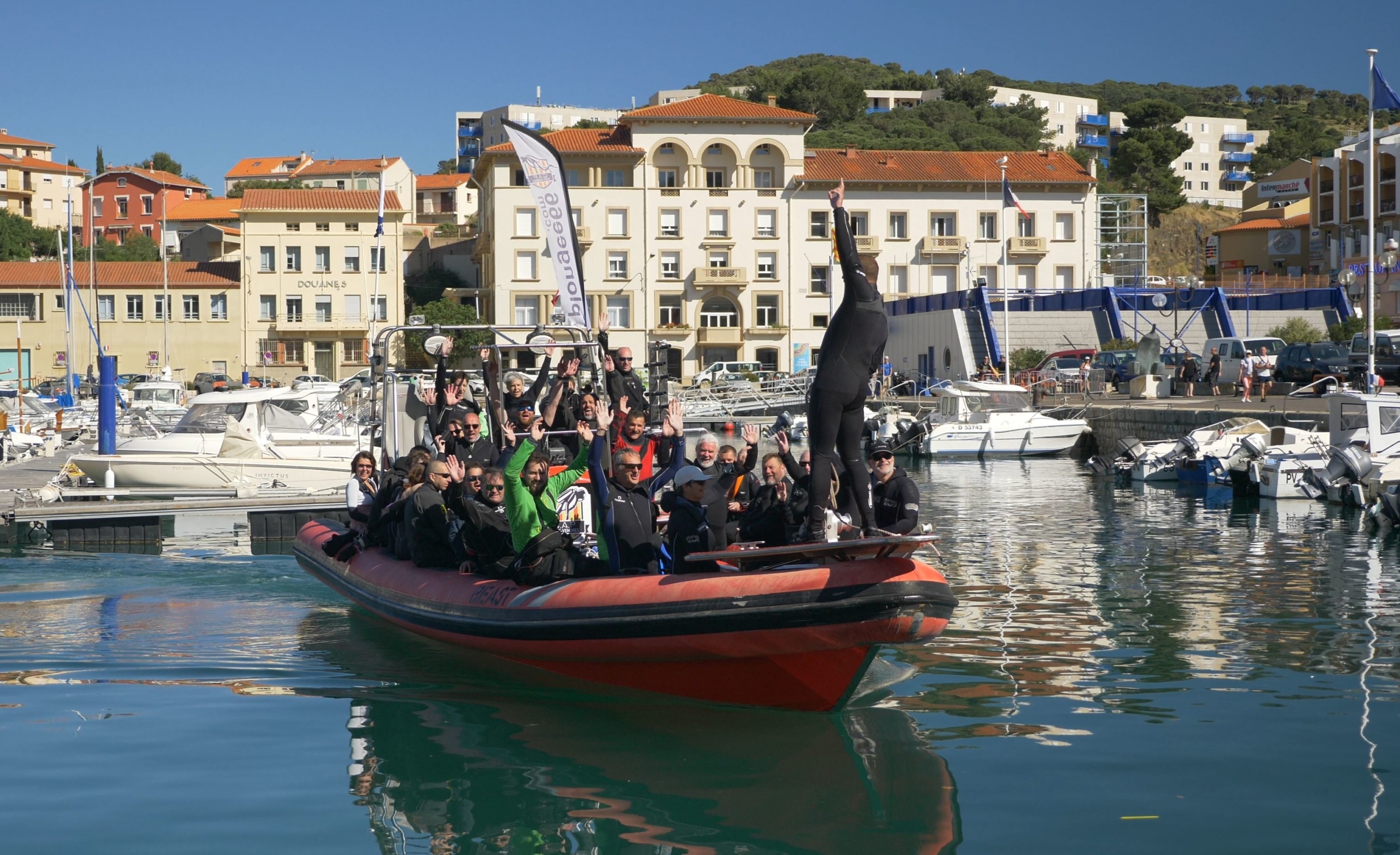 Départ pour une sortie plongée sur épaves Port-Vendres